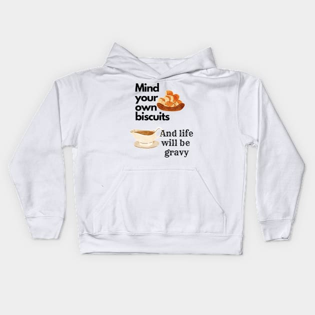 Fun Thanksgiving Tee Kids Hoodie by WildenRoseDesign